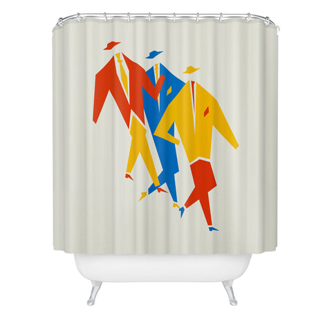 ayeyokp Men Bauhaus IV Shower Curtain