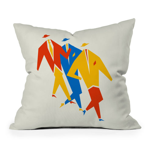 ayeyokp Men Bauhaus IV Throw Pillow