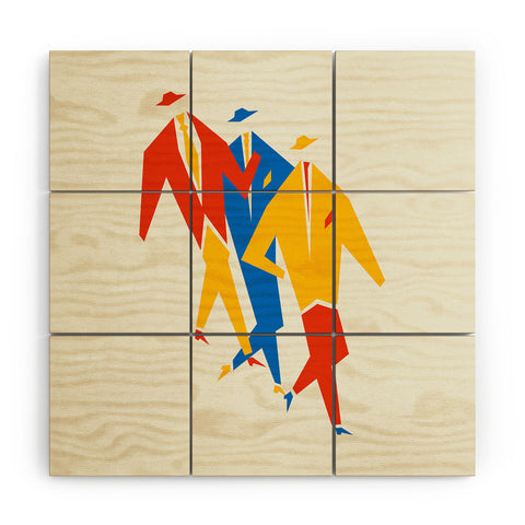 ayeyokp Men Bauhaus IV Wood Wall Mural