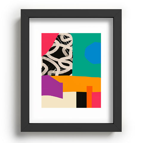 ayeyokp Mid Century Collage PATTERN 0 Recessed Framing Rectangle