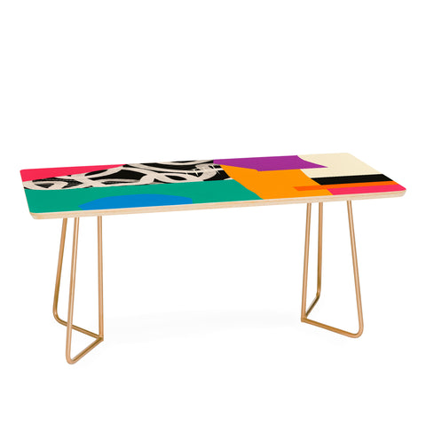 ayeyokp Mid Century Collage PATTERN 0 Coffee Table