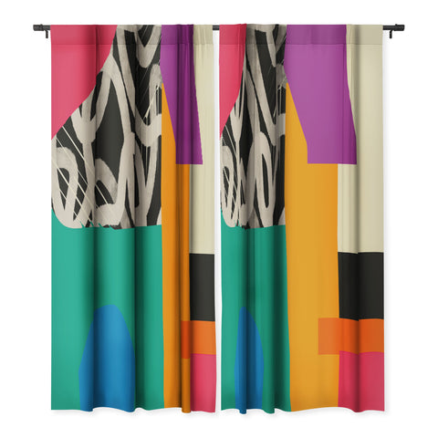 ayeyokp Mid Century Collage PATTERN 0 Blackout Non Repeat