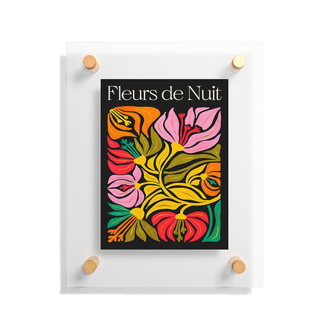 ayeyokp Night Flowers Fleurs de Nuit Floating Acrylic Print