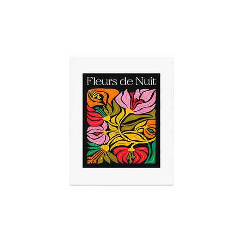 ayeyokp Night Flowers Fleurs de Nuit Art Print