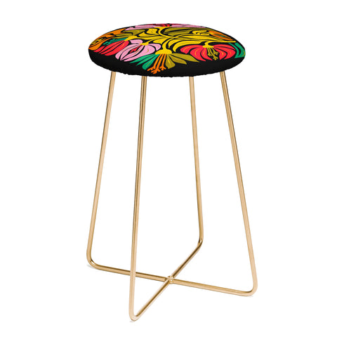 ayeyokp Night Flowers Fleurs de Nuit Counter Stool