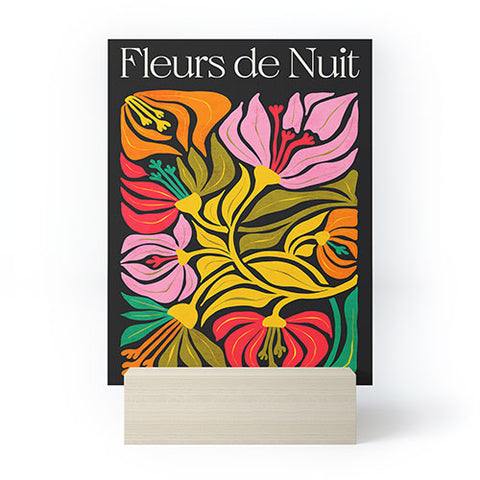 ayeyokp Night Flowers Fleurs de Nuit Mini Art Print