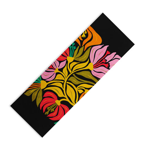 ayeyokp Night Flowers Fleurs de Nuit Yoga Mat