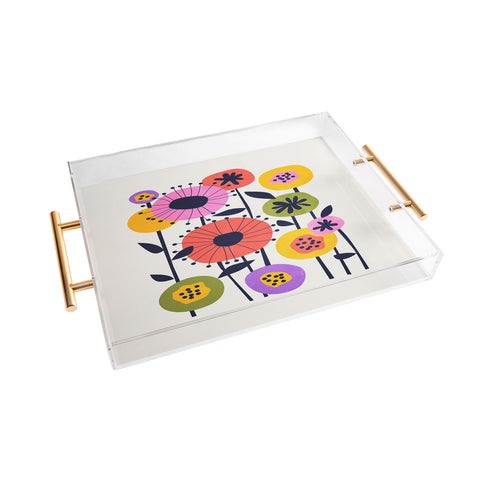 ayeyokp Paris Botanica Edition Flower Acrylic Tray