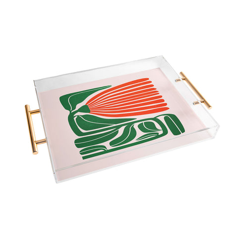 ayeyokp Pippin Ferns Les Fleurs Flow Acrylic Tray