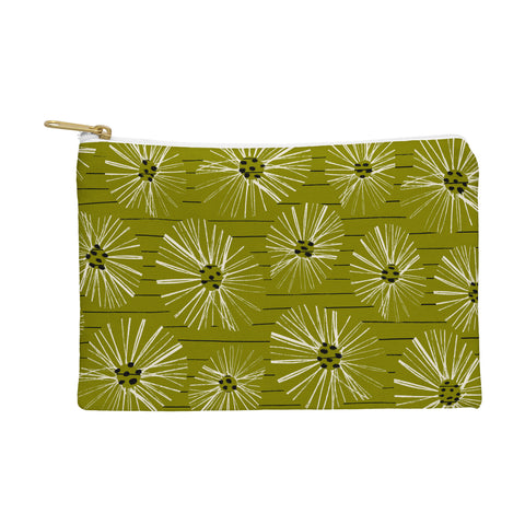 ayeyokp Retro Daisies Musk Green Pouch