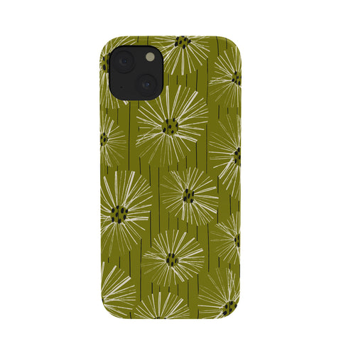 ayeyokp Retro Daisies Musk Green Phone Case
