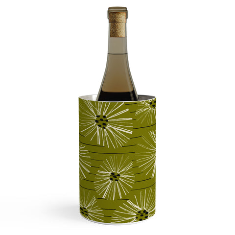 ayeyokp Retro Daisies Musk Green Wine Chiller