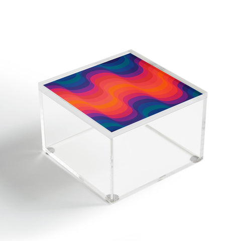 ayeyokp Retro Sacred Geometry 80s Wavy Acrylic Box