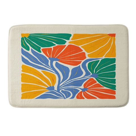ayeyokp Starlight Summer Foliage Memory Foam Bath Mat