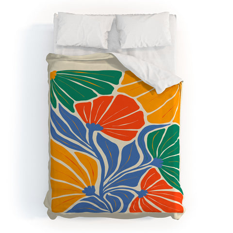 ayeyokp Starlight Summer Foliage Duvet Cover