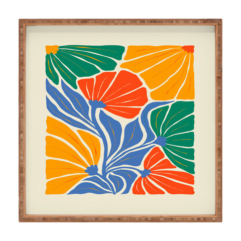 ayeyokp Starlight Summer Foliage Square Tray