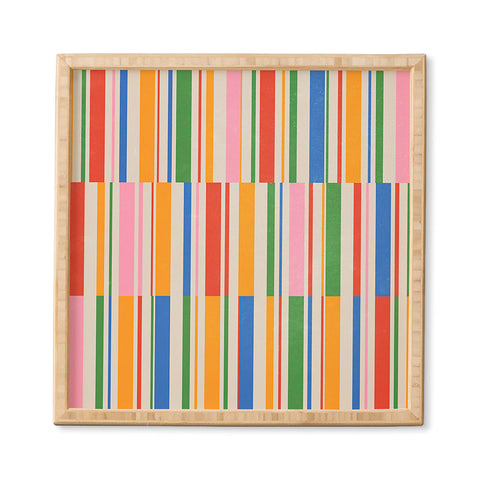 ayeyokp Stripes PATTERN 01 The Retro Framed Wall Art havenly