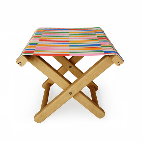ayeyokp Stripes PATTERN 01 The Retro Folding Stool