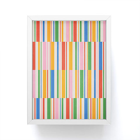 ayeyokp Stripes PATTERN 01 The Retro Framed Mini Art Print