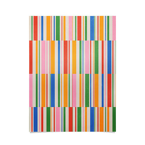 ayeyokp Stripes PATTERN 01 The Retro Poster
