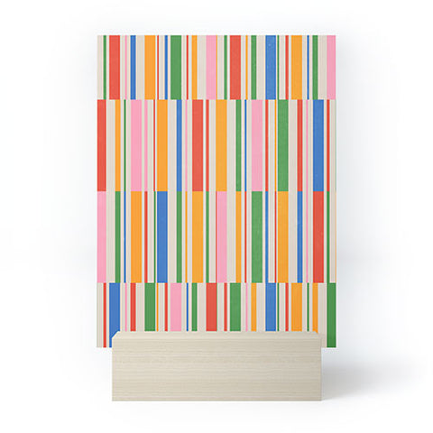 ayeyokp Stripes PATTERN 01 The Retro Mini Art Print