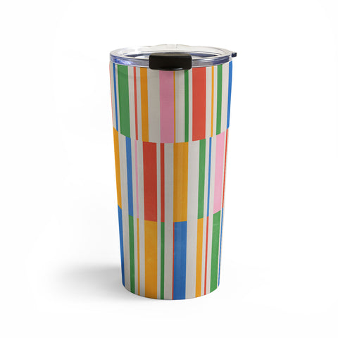 ayeyokp Stripes PATTERN 01 The Retro Travel Mug