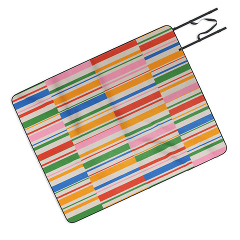 ayeyokp Stripes PATTERN 01 The Retro Picnic Blanket