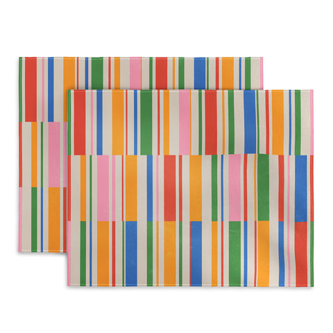 ayeyokp Stripes PATTERN 01 The Retro Placemat