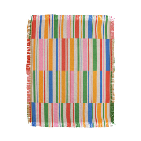 ayeyokp Stripes PATTERN 01 The Retro Throw Blanket