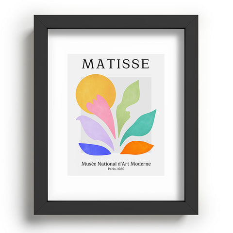 ayeyokp Sun and Leaves Matisse Pastel Series 04 Recessed Framing Rectangle