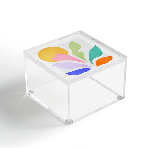 ayeyokp Sun and Leaves Matisse Pastel Series 04 Acrylic Box
