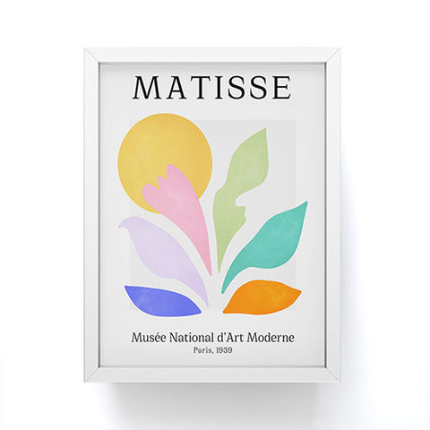 ayeyokp Sun and Leaves Matisse Pastel Series 04 Framed Mini Art Print