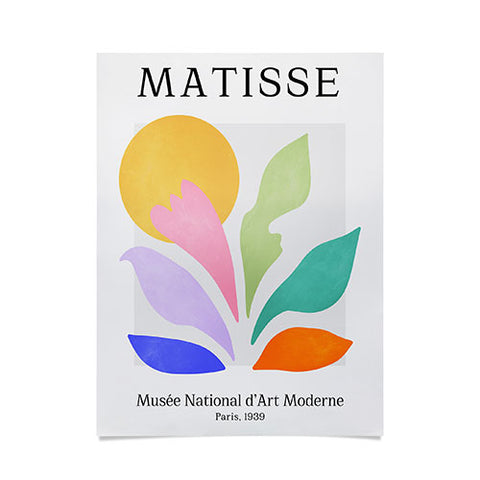 ayeyokp Sun and Leaves Matisse Pastel Series 04 Poster