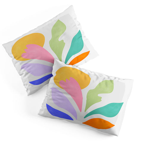 ayeyokp Sun and Leaves Matisse Pastel Series 04 Pillow Shams