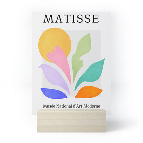ayeyokp Sun and Leaves Matisse Pastel Series 04 Mini Art Print