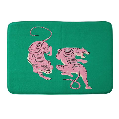 ayeyokp The Chase Pink Tiger Edition Memory Foam Bath Mat