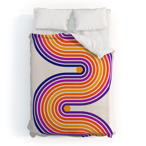 ayeyokp The Groove Retro 80s Edition Duvet Cover