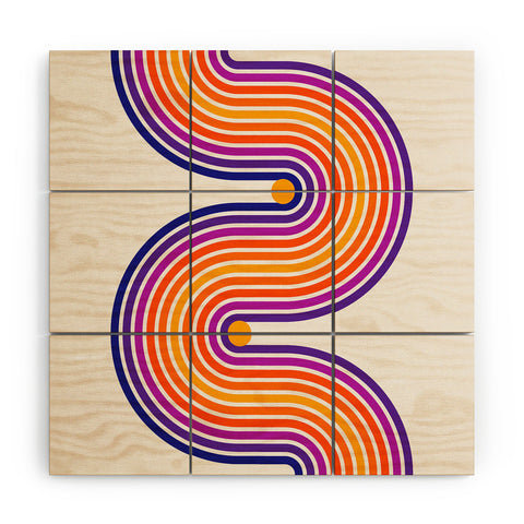 ayeyokp The Groove Retro 80s Edition Wood Wall Mural
