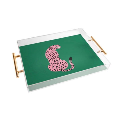 ayeyokp The Stare Pink Cheetah Edition Acrylic Tray