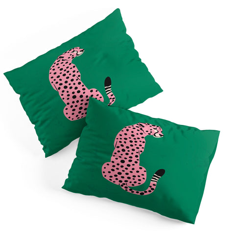 ayeyokp The Stare Pink Cheetah Edition Pillow Shams