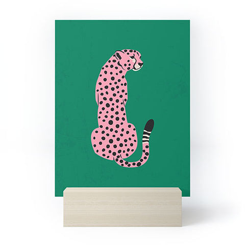 ayeyokp The Stare Pink Cheetah Edition Mini Art Print