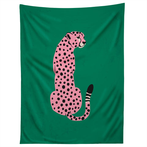 ayeyokp The Stare Pink Cheetah Edition Tapestry