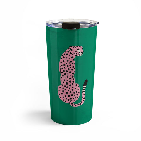 ayeyokp The Stare Pink Cheetah Edition Travel Mug