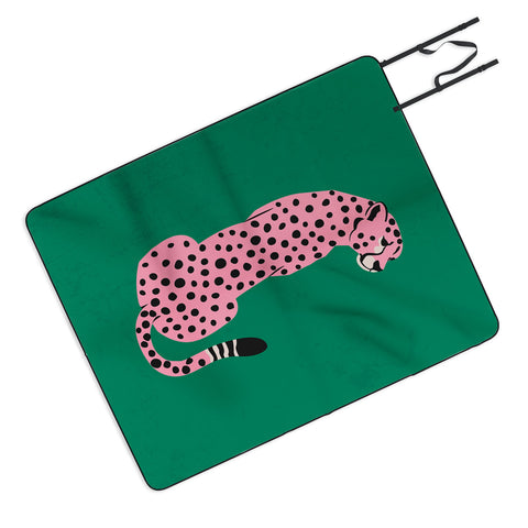 ayeyokp The Stare Pink Cheetah Edition Picnic Blanket