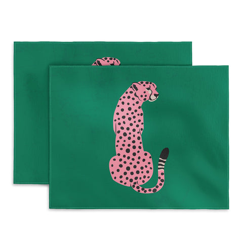 ayeyokp The Stare Pink Cheetah Edition Placemat