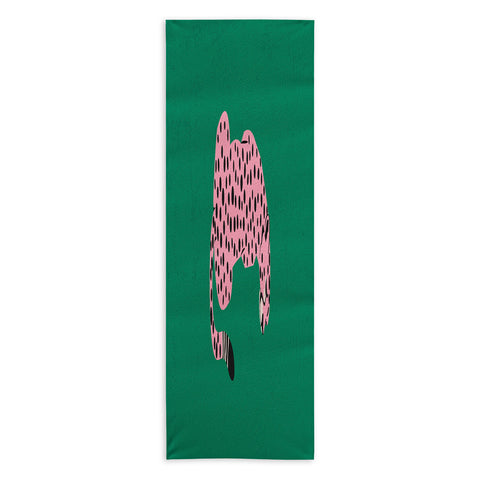 ayeyokp The Stare Pink Cheetah Edition Yoga Towel