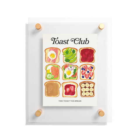 ayeyokp The Toast Club Brunch Art Floating Acrylic Print