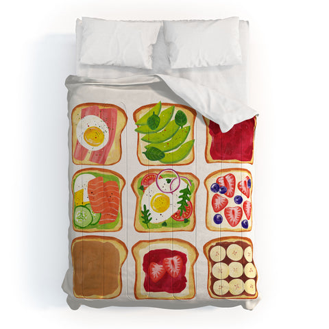 ayeyokp The Toast Club Brunch Art Comforter