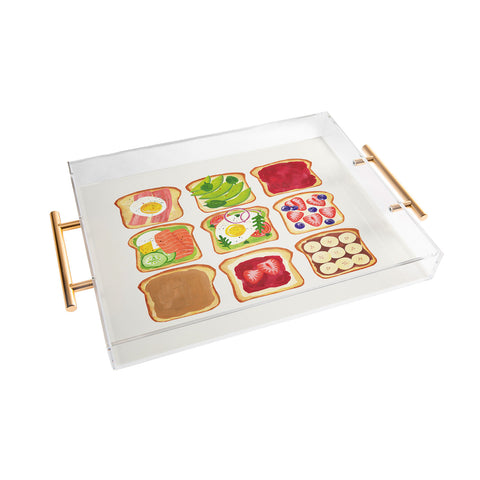 ayeyokp The Toast Club Brunch Art Acrylic Tray