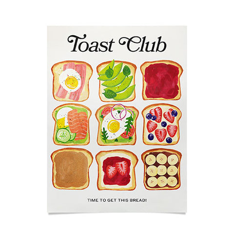 ayeyokp The Toast Club Brunch Art Poster